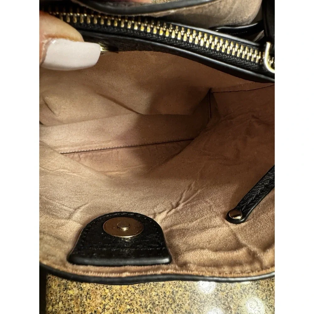 Kate Spade Black Marti Small Bucket Bag Pebbled Leather Shoulder‎ Crossbody Bag